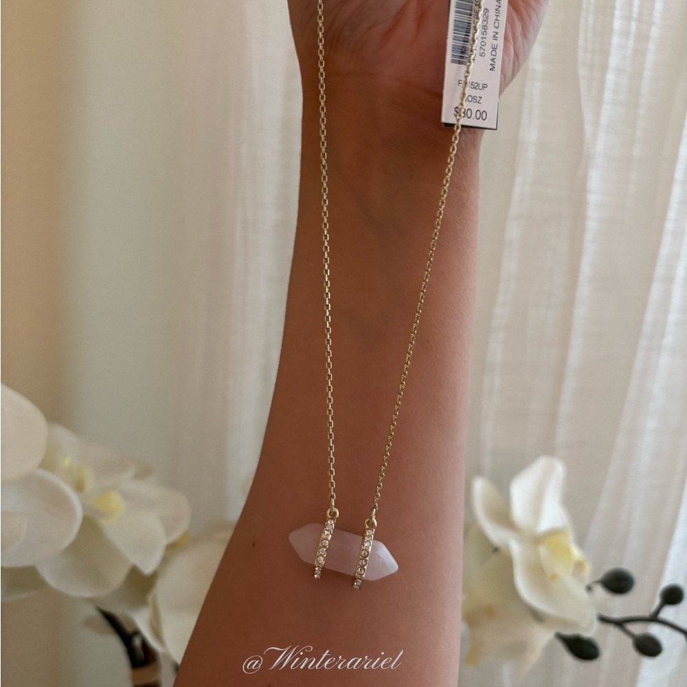 Pink Stone Jeweled Necklace
